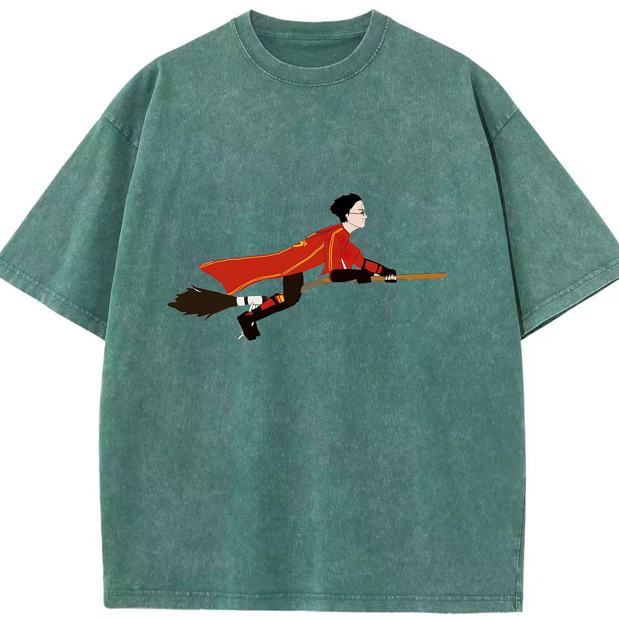 （画像用） Harry Potter ハリー・ポッターシリーズ 綿100% ヴィンテージ風 半袖Tシャツ（フロントプリント）